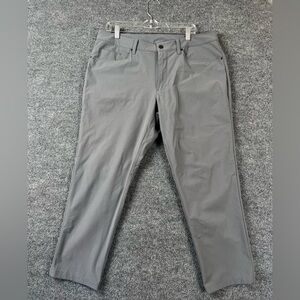 Lululemon Pants Mens 36 ABC Classic Fit Warpstreme Gray Stretch Tech Casual